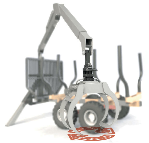 Надежное маятниковое крепление ротатора BALTROTORS с использованием подвески (серьги)